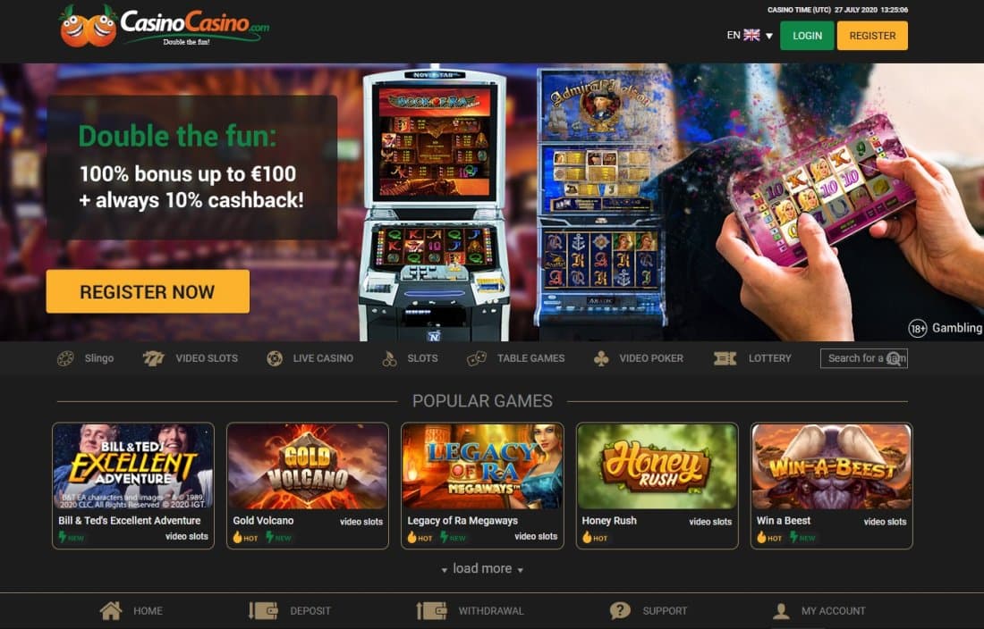 CasinoCasino.com screenshot